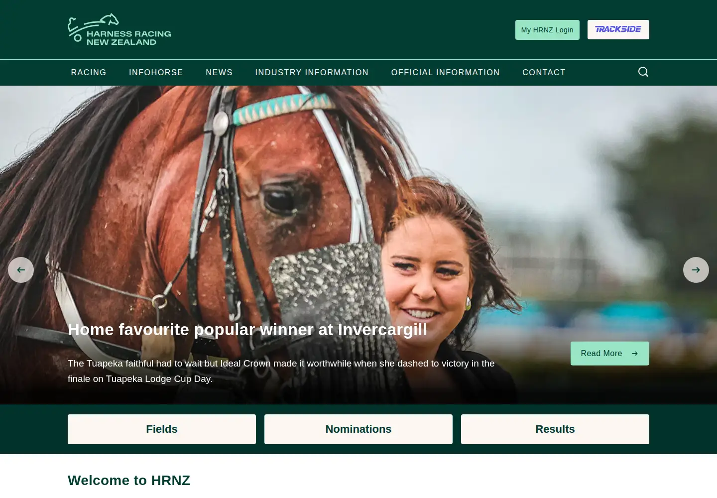 Screenshot of hrnz.co.nz
