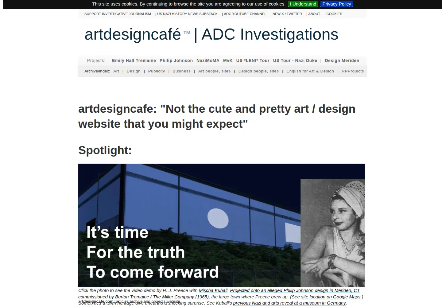 Captured homepage of artdesigncafe.com in the current scan
