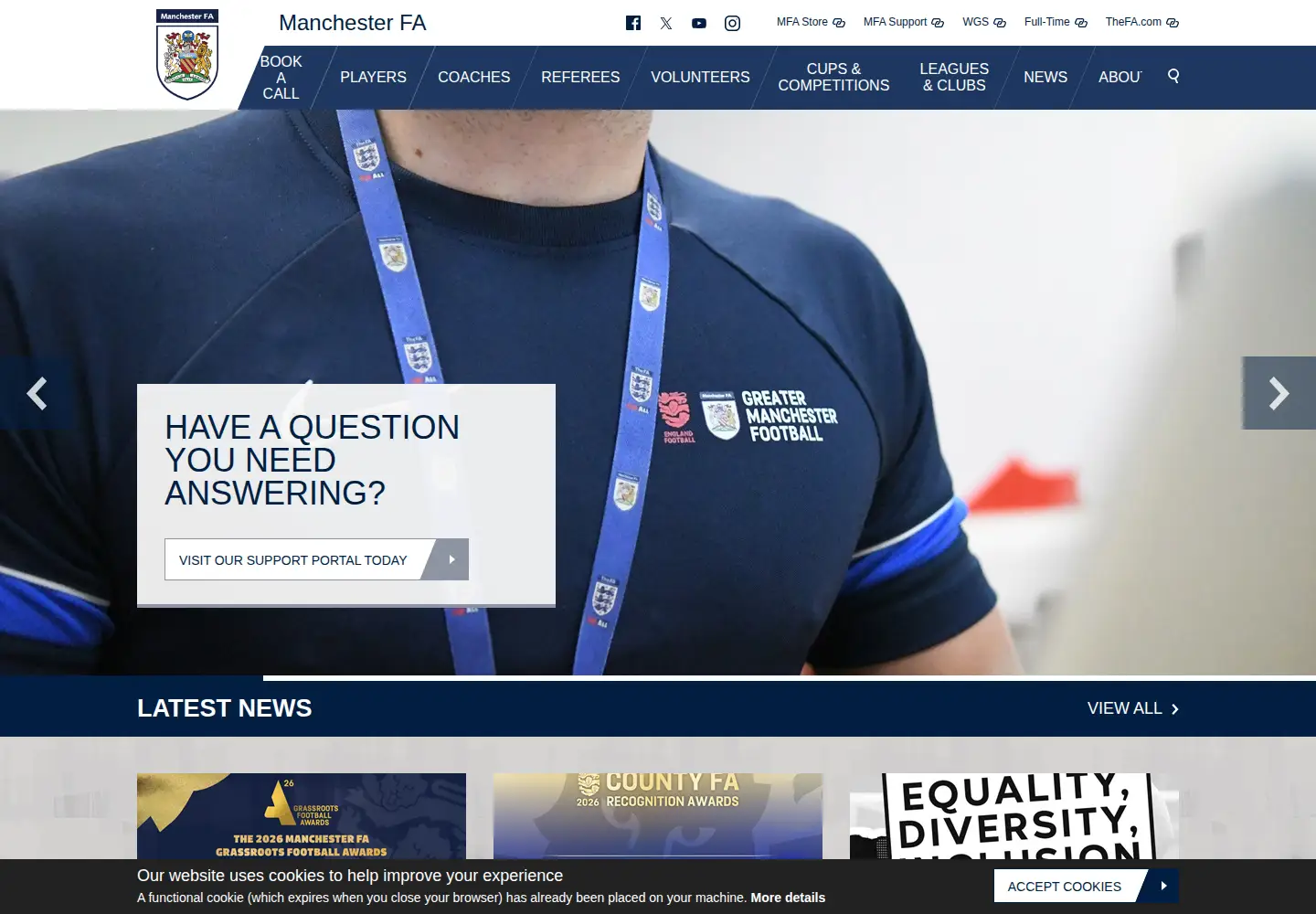 Screenshot of manchesterfa.com