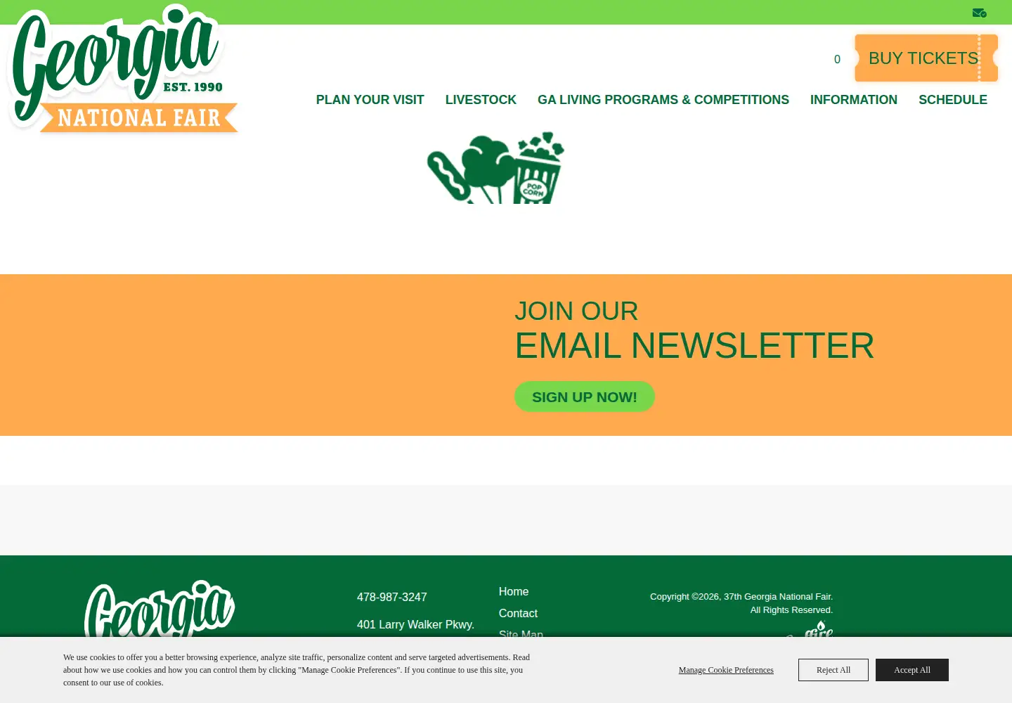 Screenshot of georgianationalfair.com
