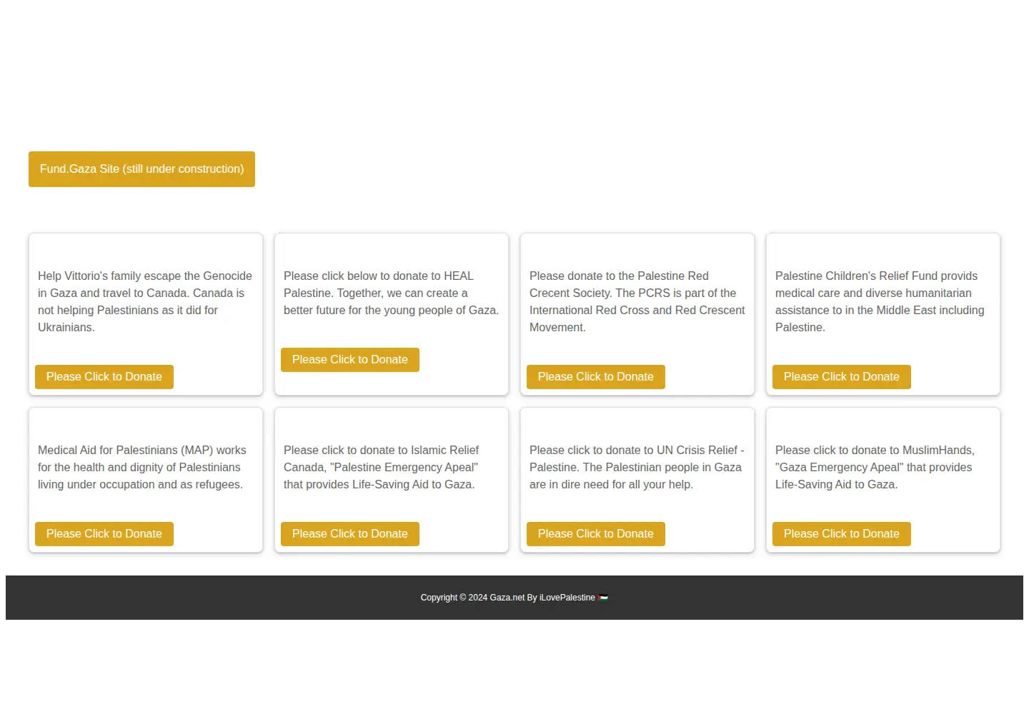 Screenshot of gaza.net