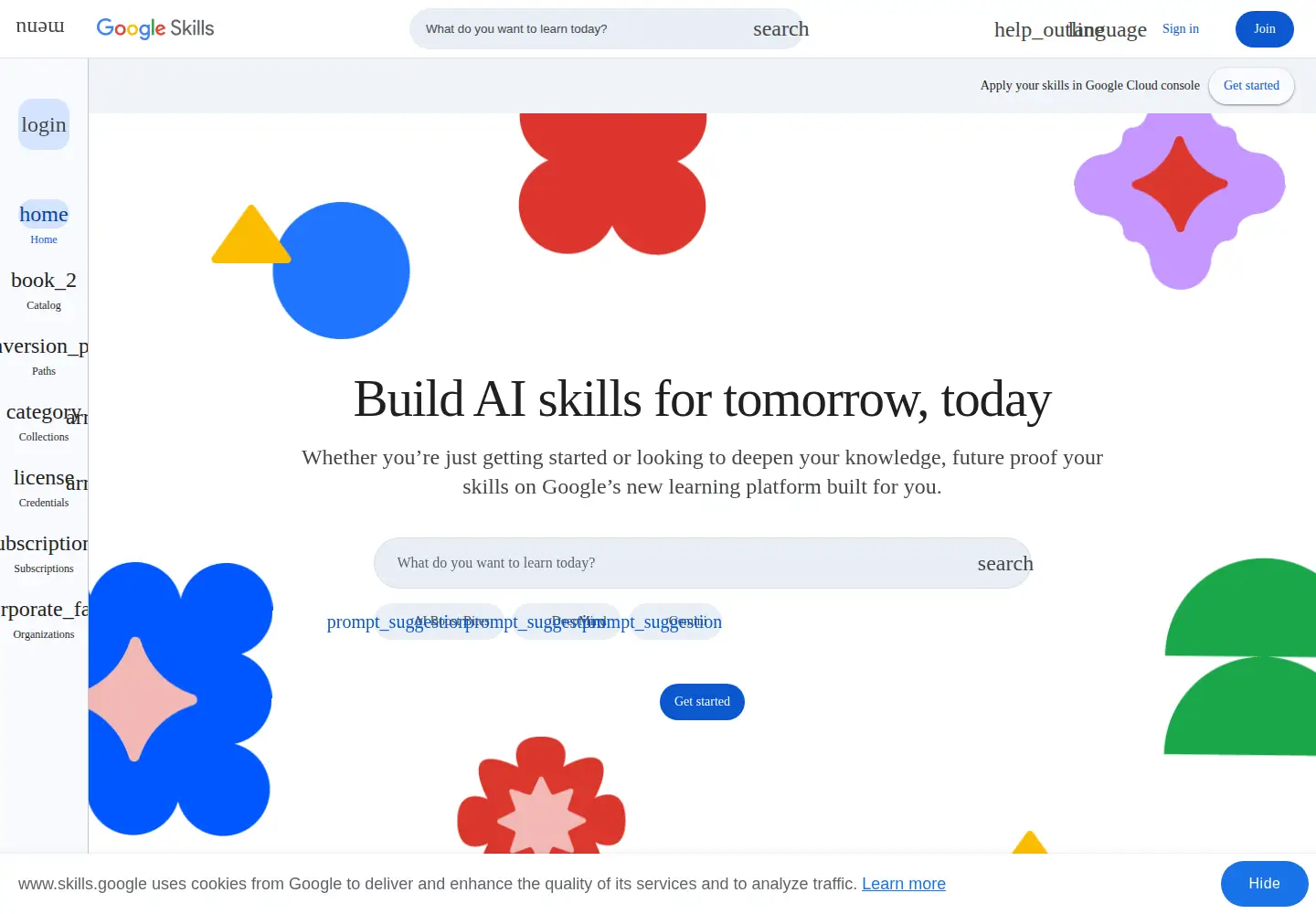 Screenshot of qwiklab.com