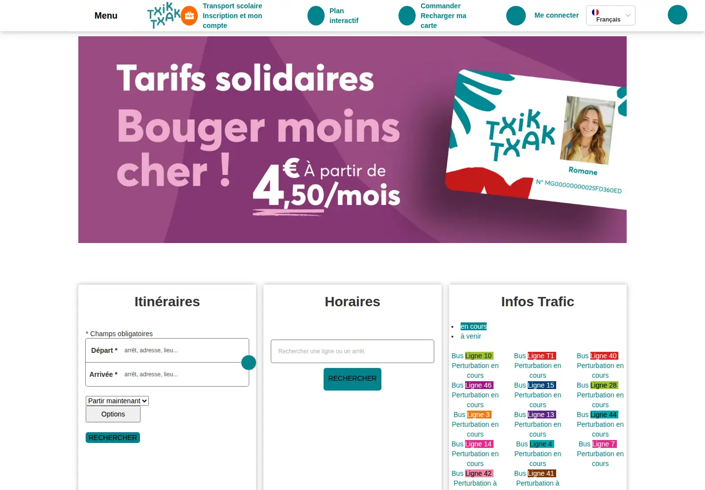 Screenshot of txiktxak.fr