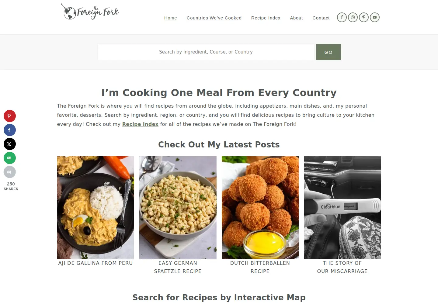 Captured homepage of foreignfork.com in the current scan