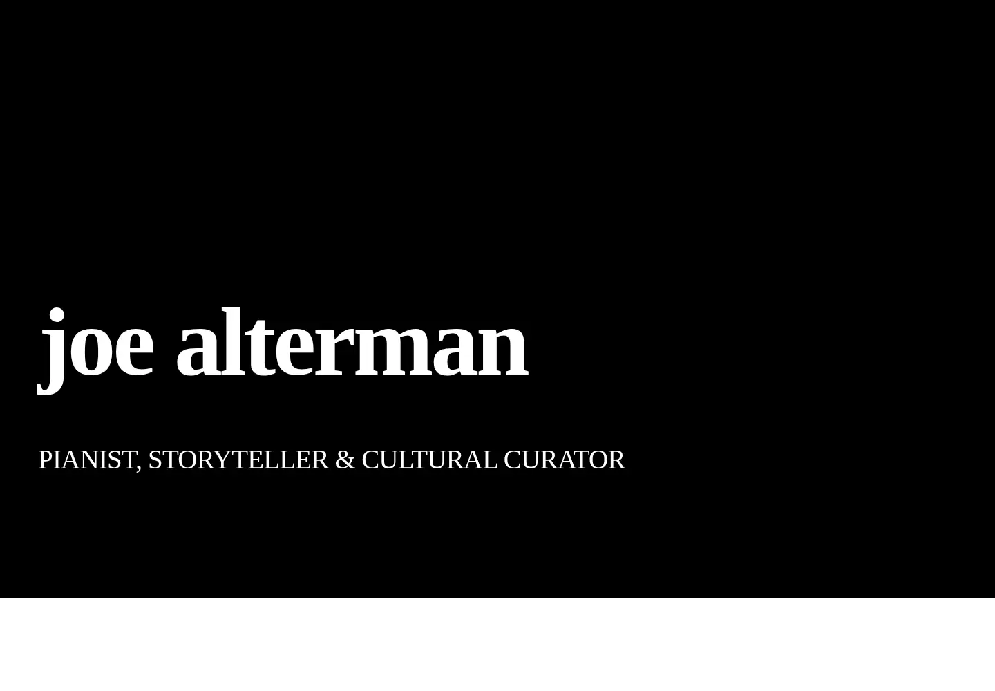 Screenshot of joealtermanmusic.com