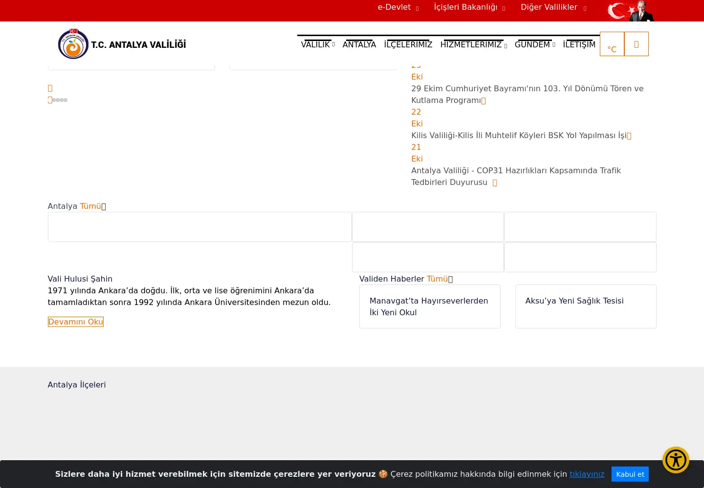 Screenshot of antalya.gov.tr