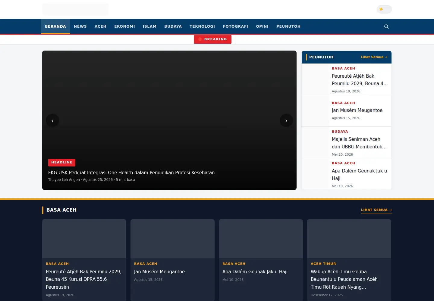 Screenshot of portalsatu.com