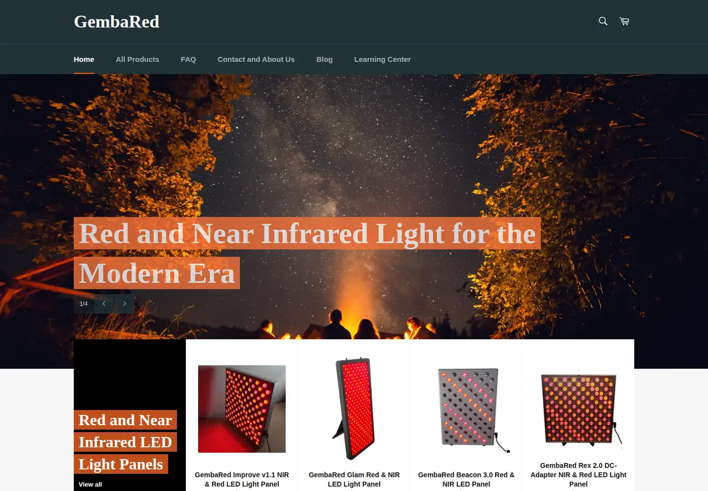 Captured homepage of gembared.com in the current scan