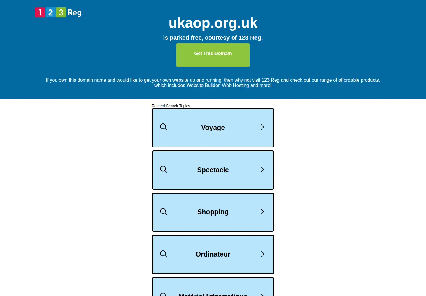Screenshot of ukaop.org.uk