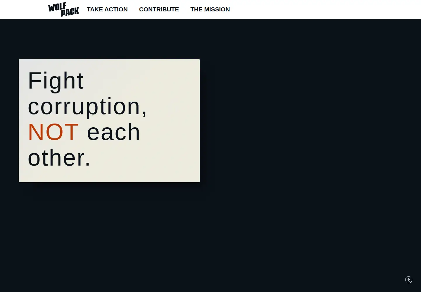 Screenshot of wolf-pac.com