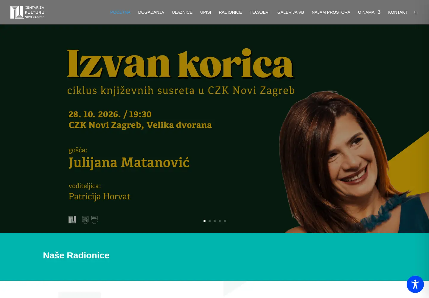 Captured homepage of czk-novi-zagreb.hr in the current scan