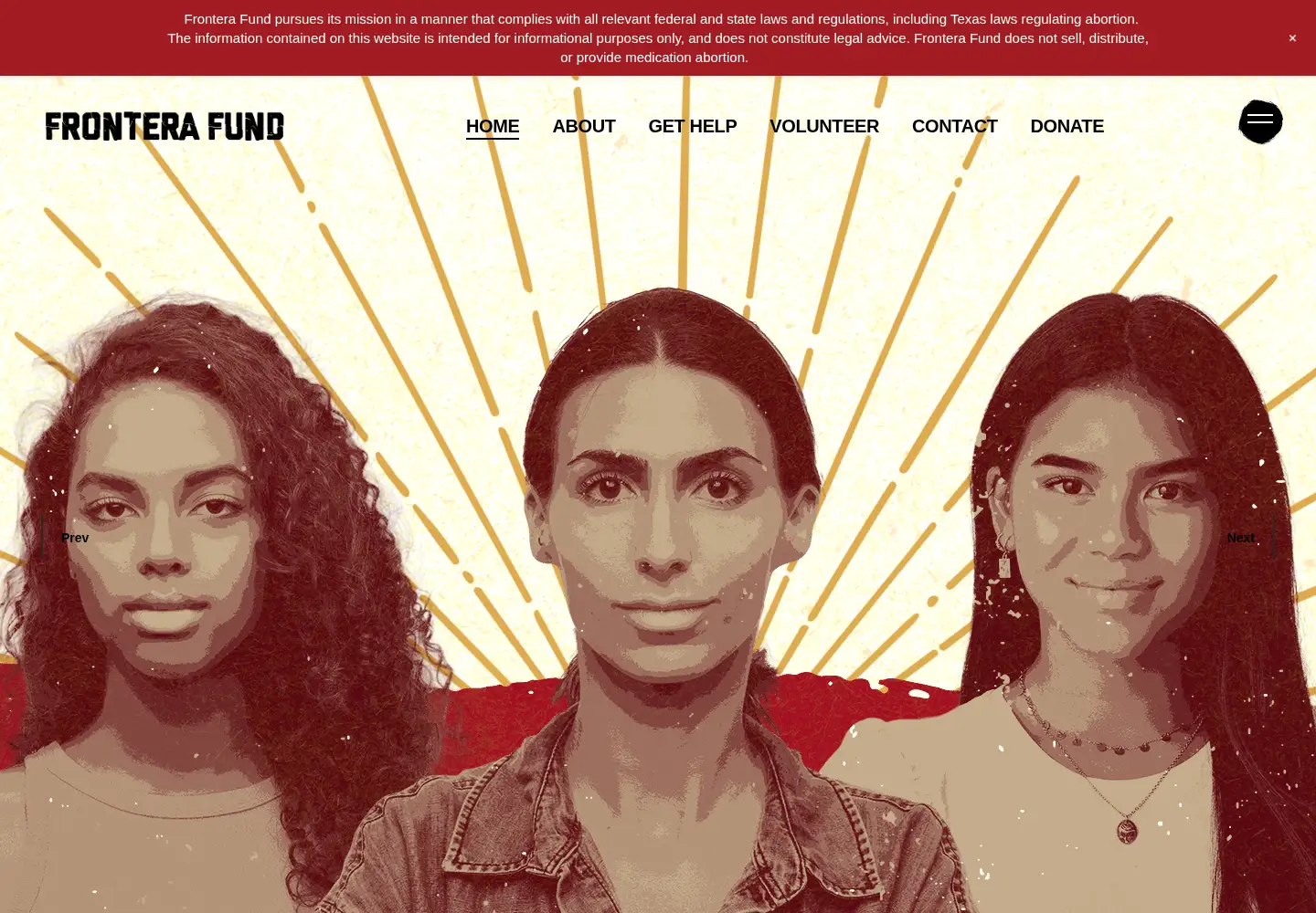 Screenshot of fronterafundrgv.org