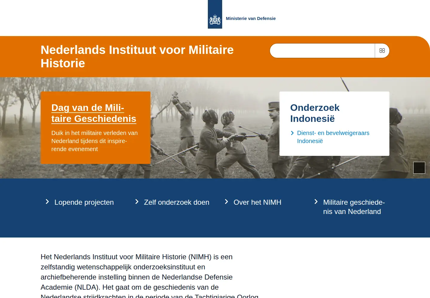 Screenshot of nimh.nl