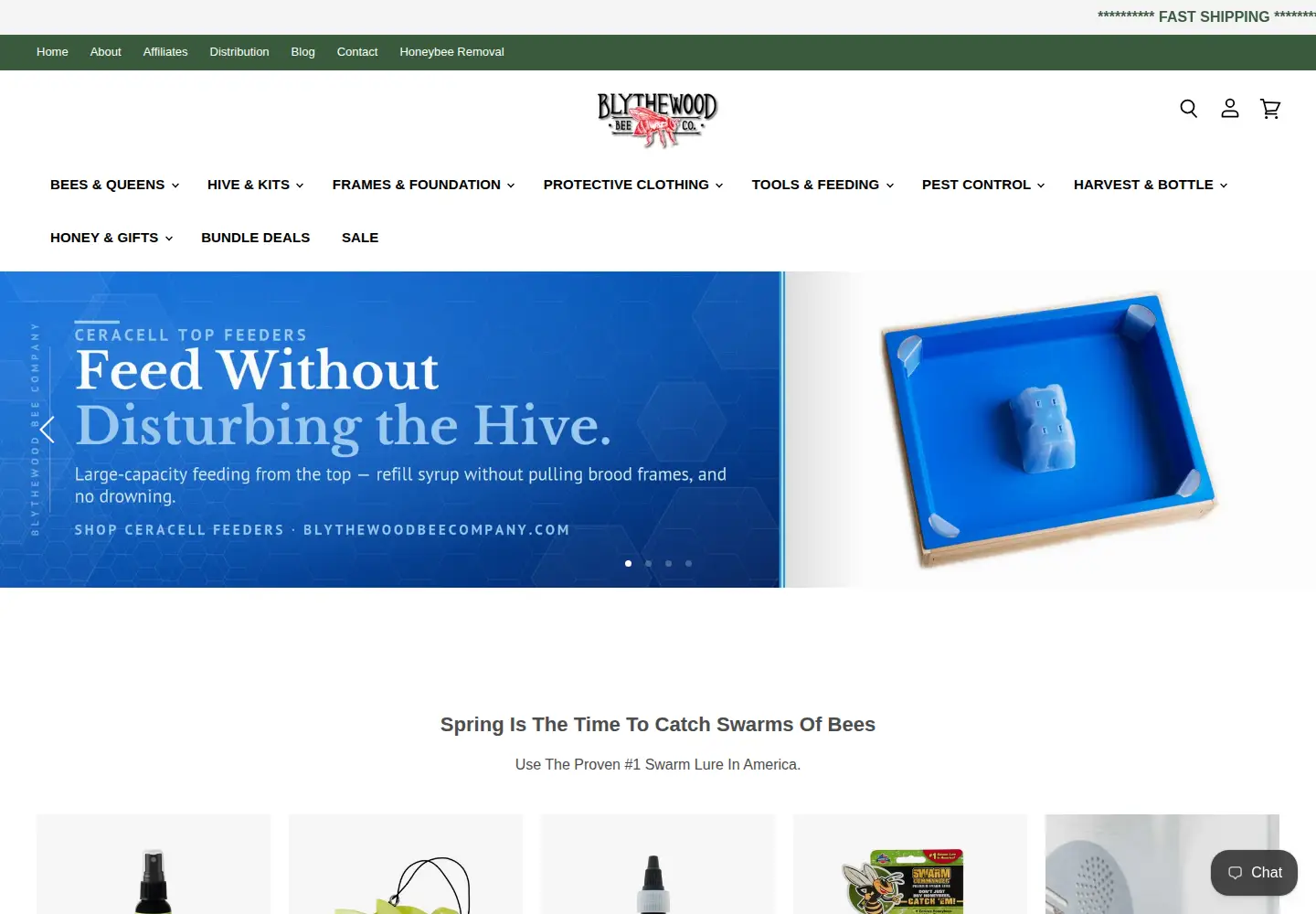 Screenshot of blythewoodbeecompany.com
