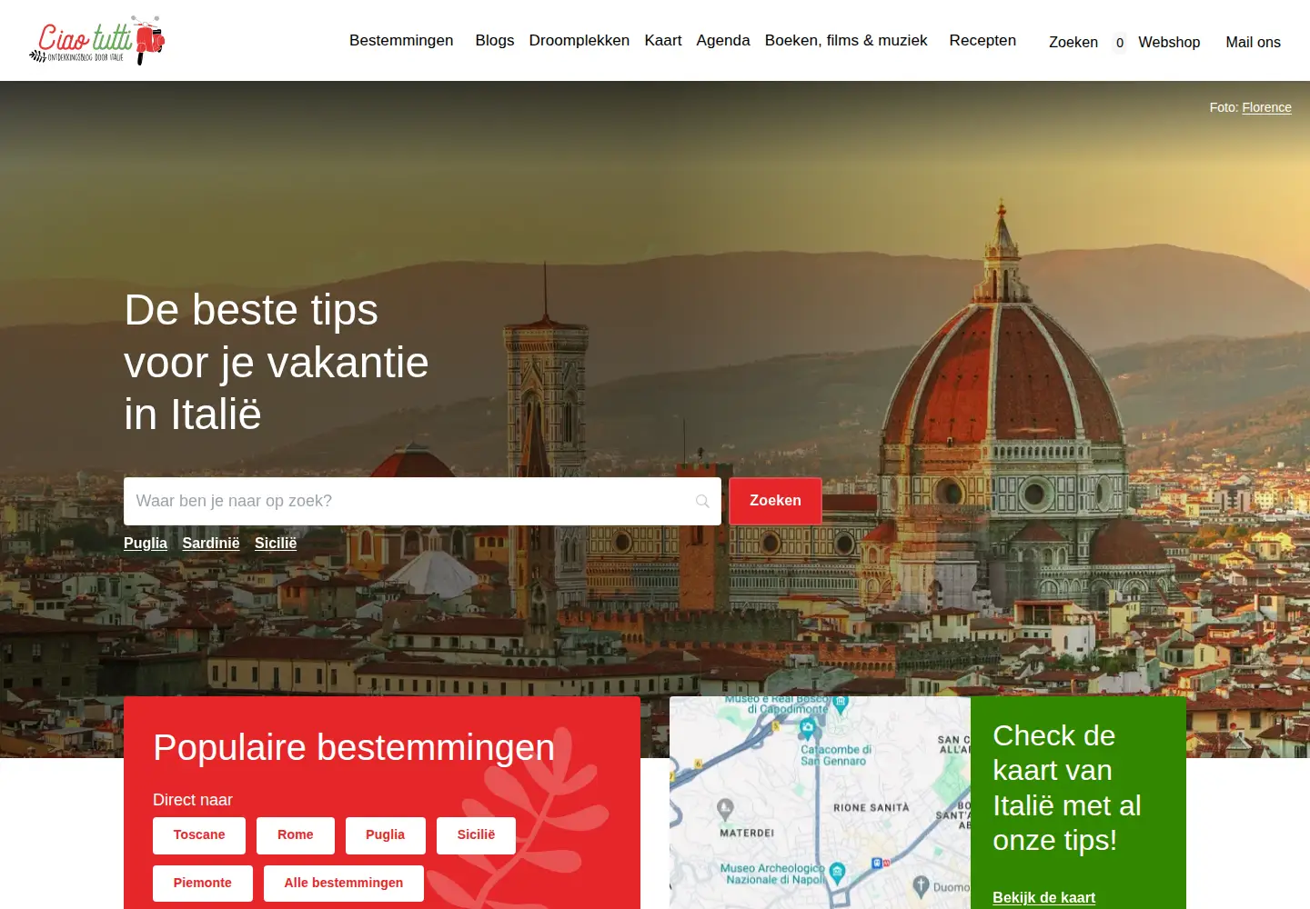 Screenshot of ciaotutti.nl