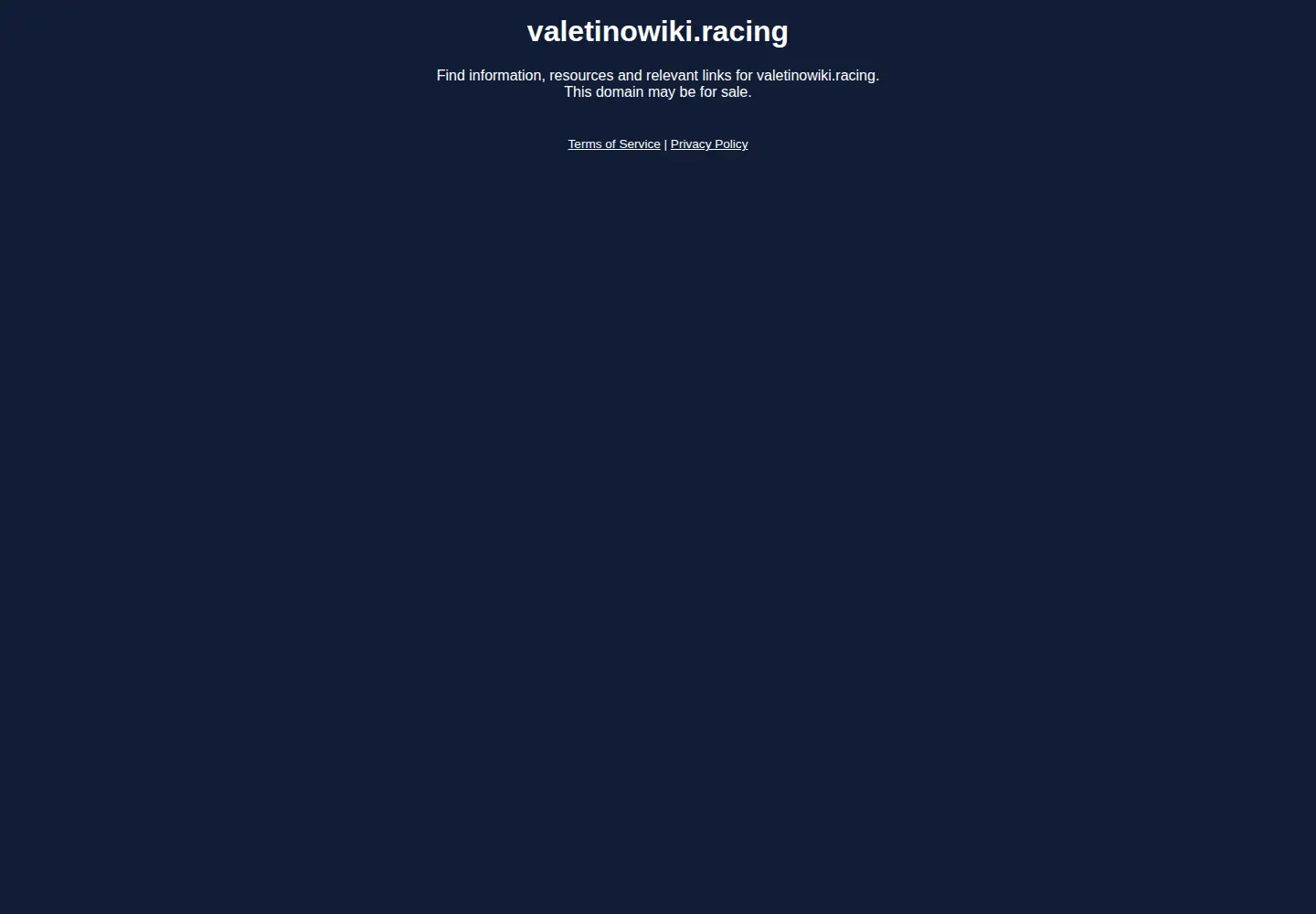 Screenshot of valetinowiki.racing
