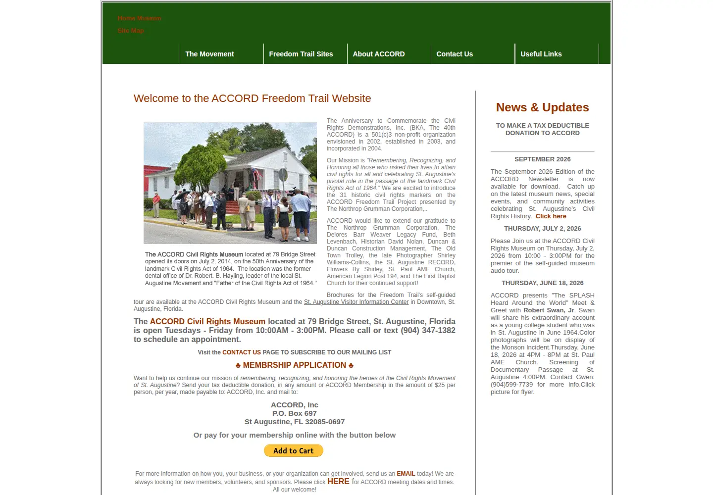 Screenshot of accordfreedomtrail.org