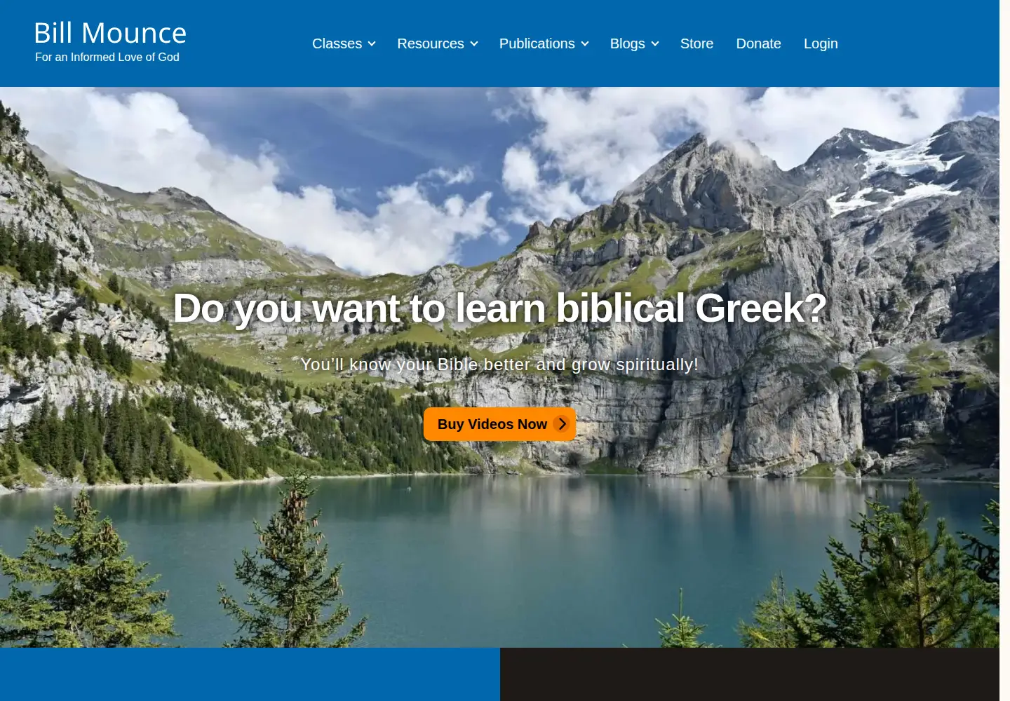 Screenshot of billmounce.com