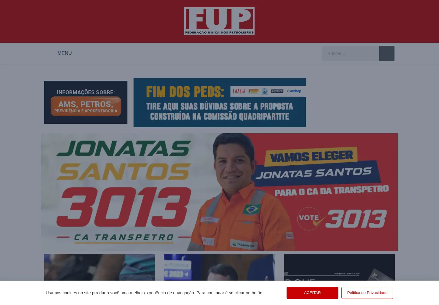 Screenshot of fup.org.br