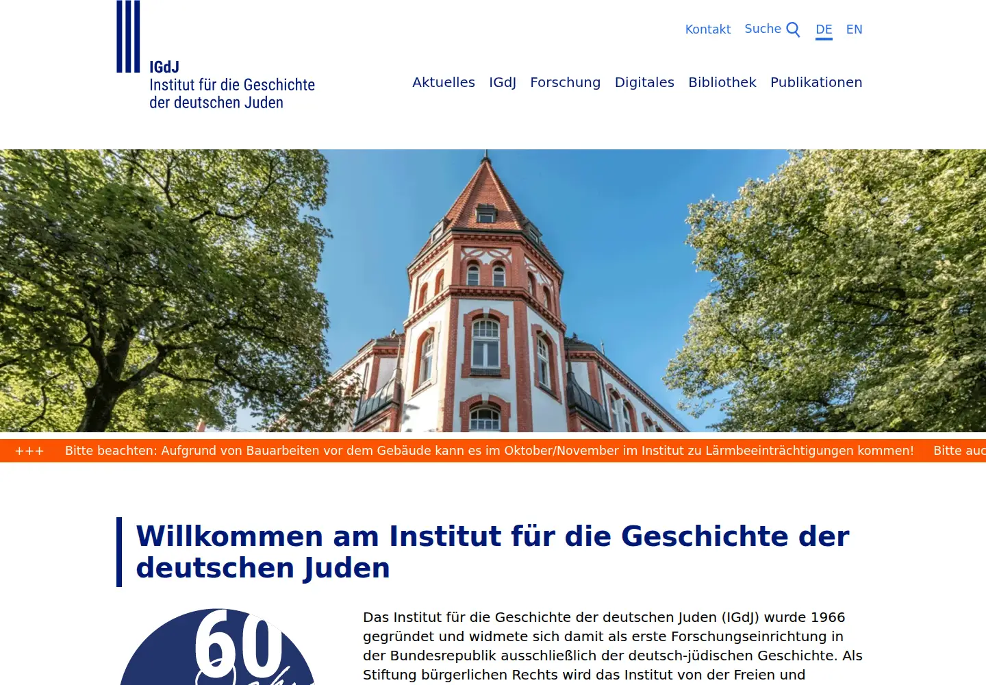 Screenshot of igdj-hh.de