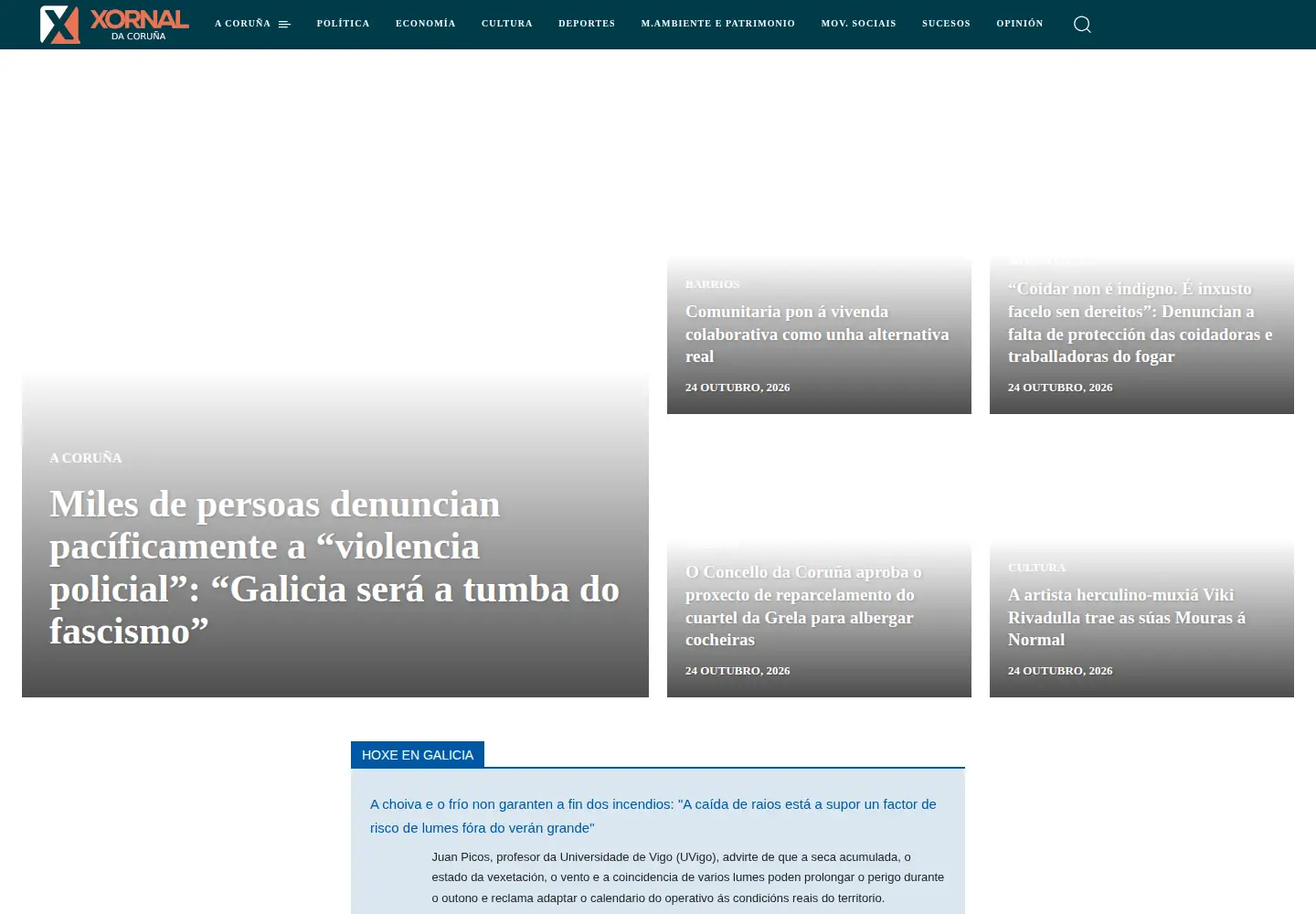 Screenshot of xornaldacoruna.gal