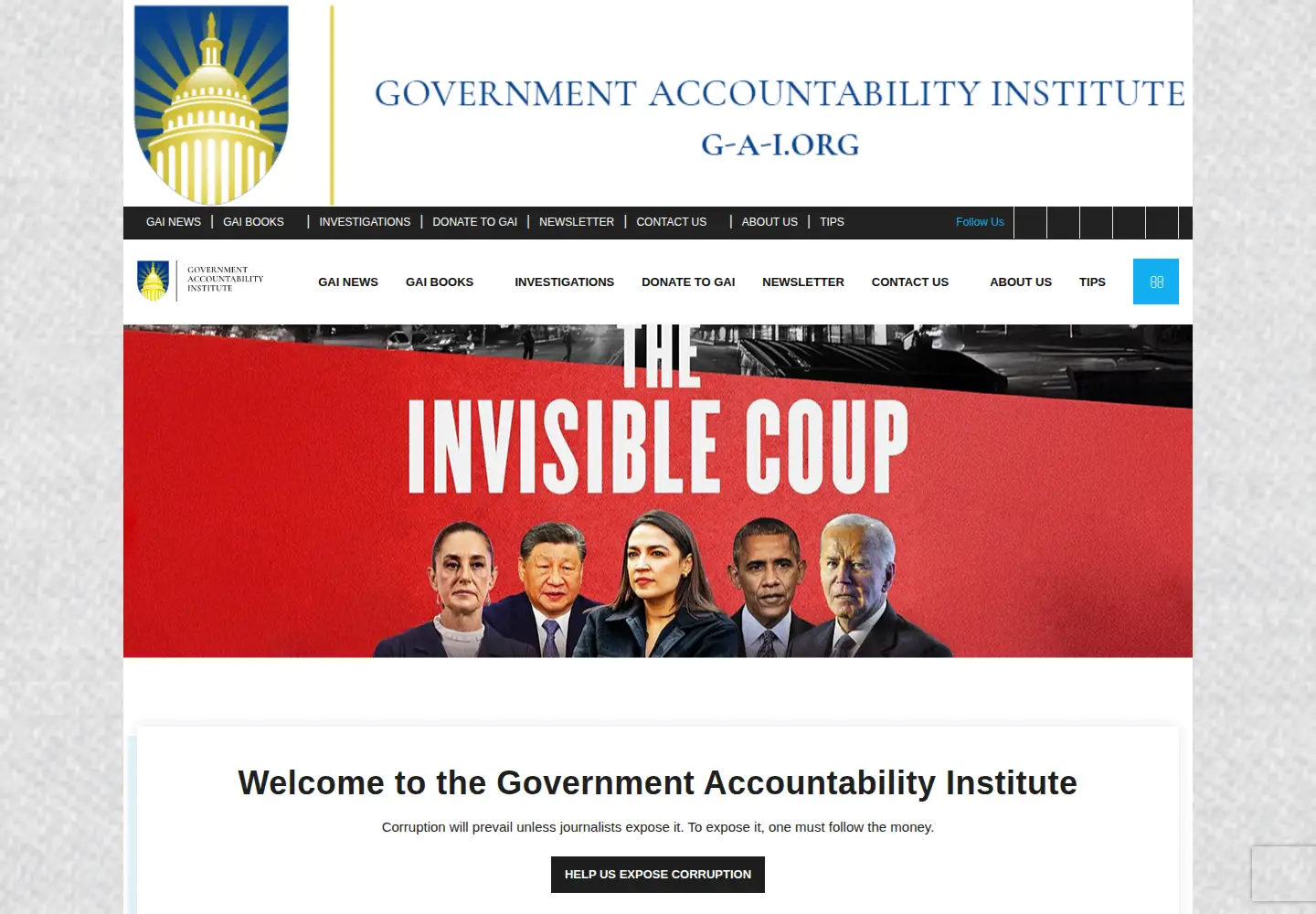 Captured homepage of g-a-i.org in the current scan