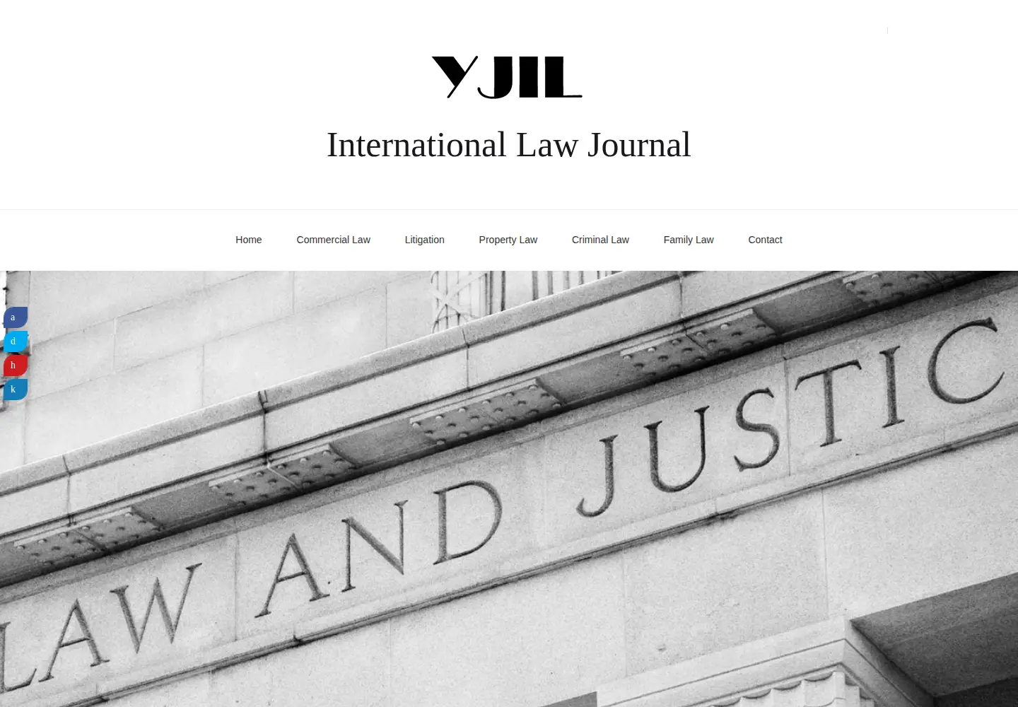 Captured homepage of yjil.org in the current scan