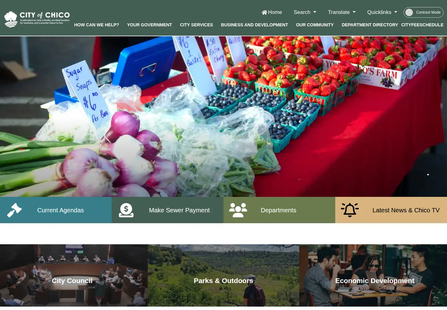 Screenshot of chico.ca.us