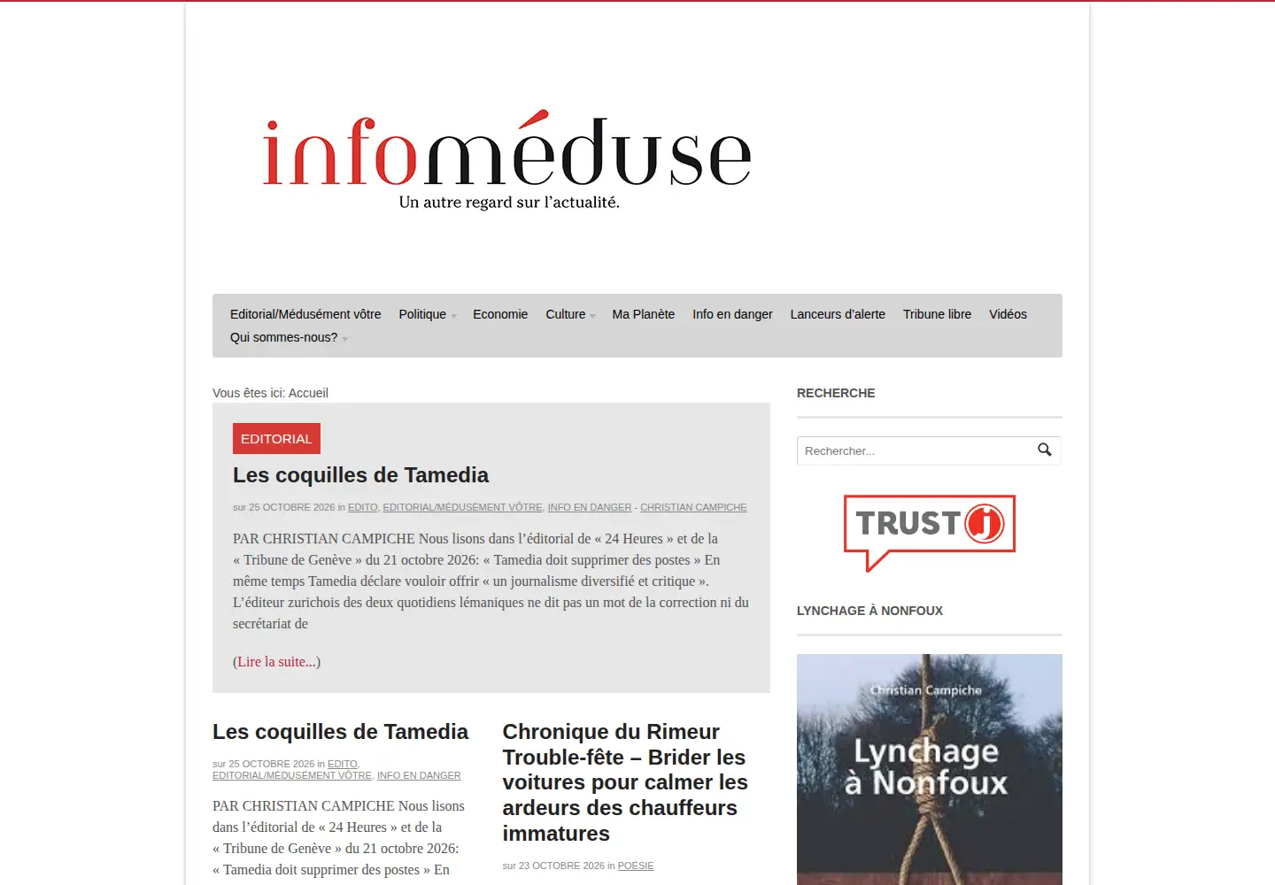 Screenshot of infomeduse.ch