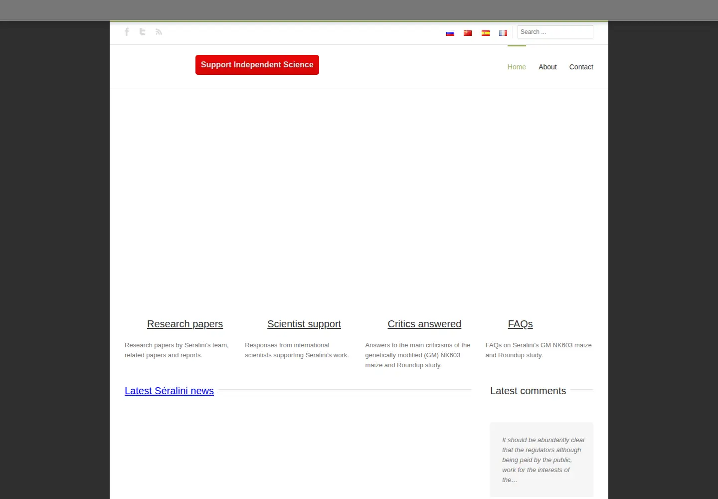 Screenshot of gmoseralini.org