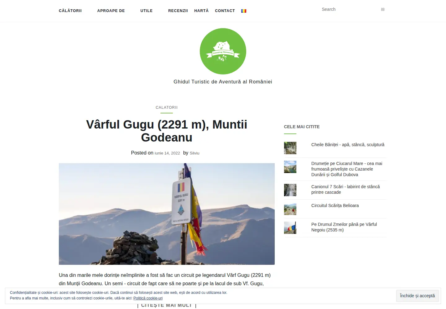 Captured homepage of amazingromania.net in the current scan