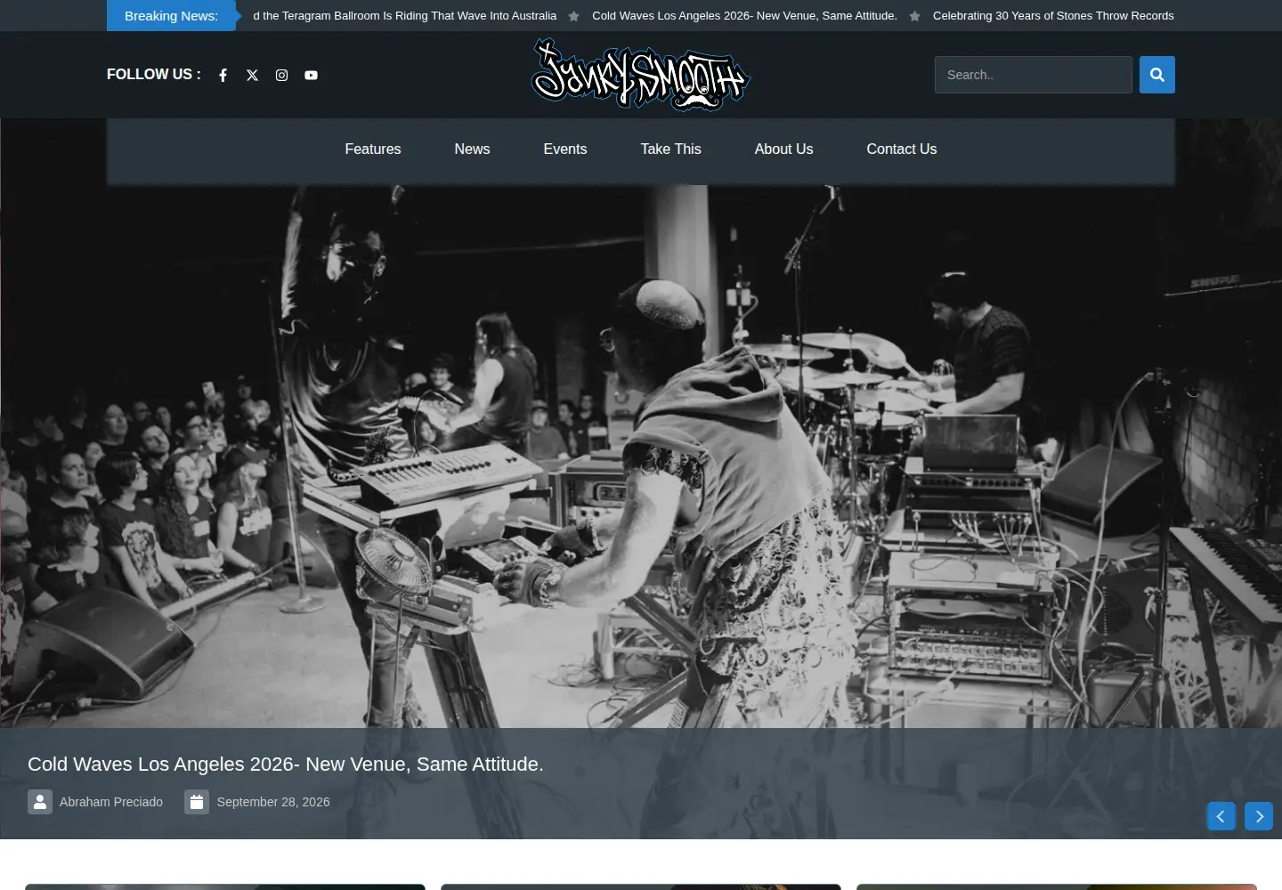 Captured homepage of jankysmooth.com in the current scan