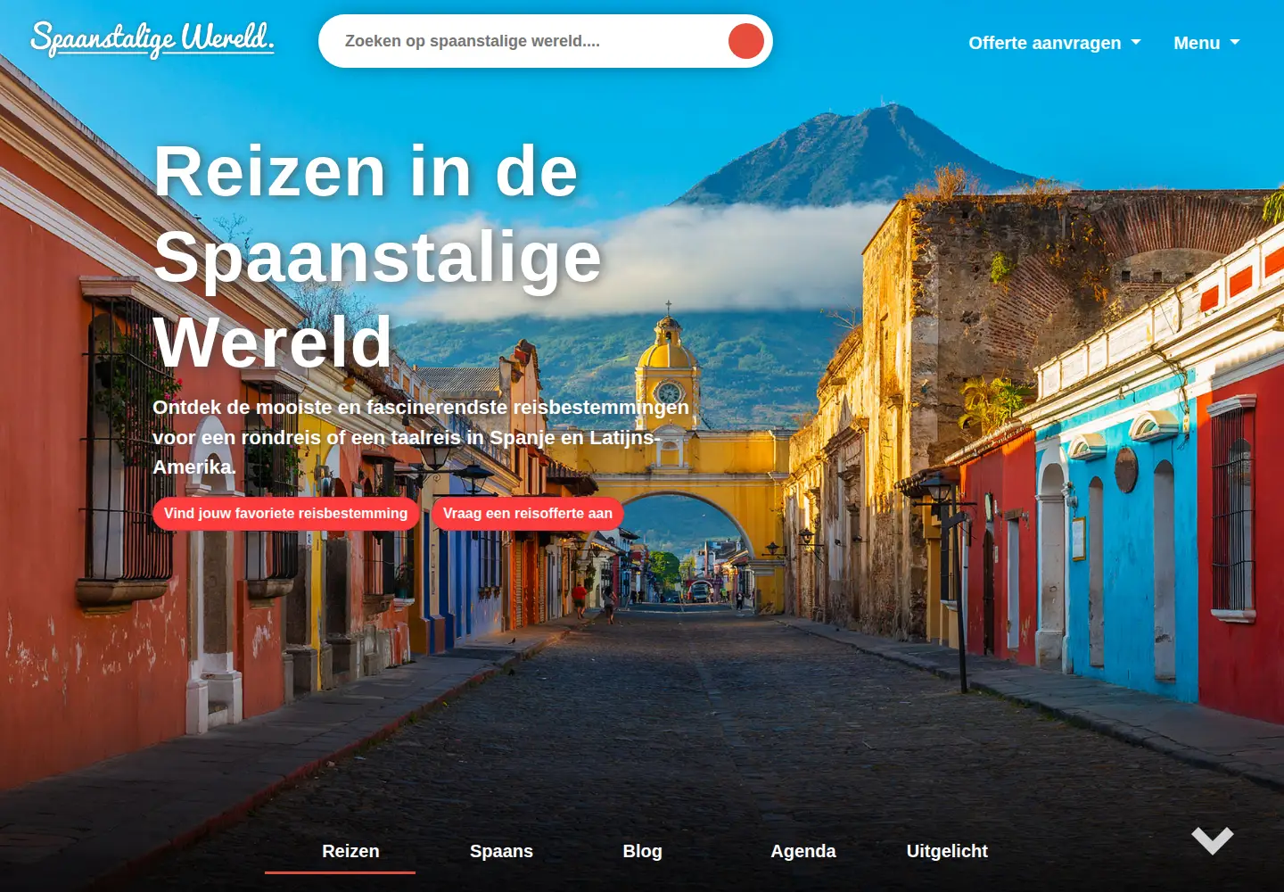 Screenshot of spaanstaligewereld.nl