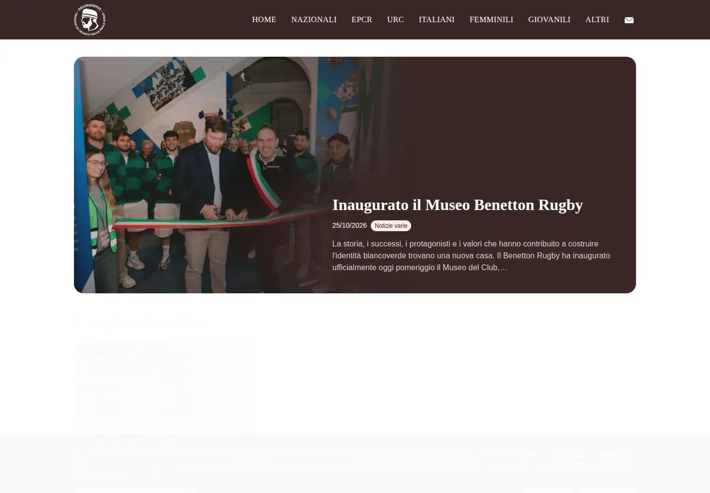 Screenshot of nprugby.it