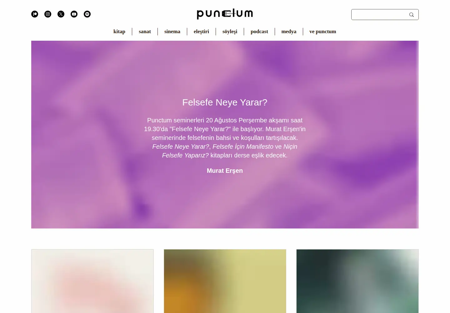 Screenshot of punctumdergi.com