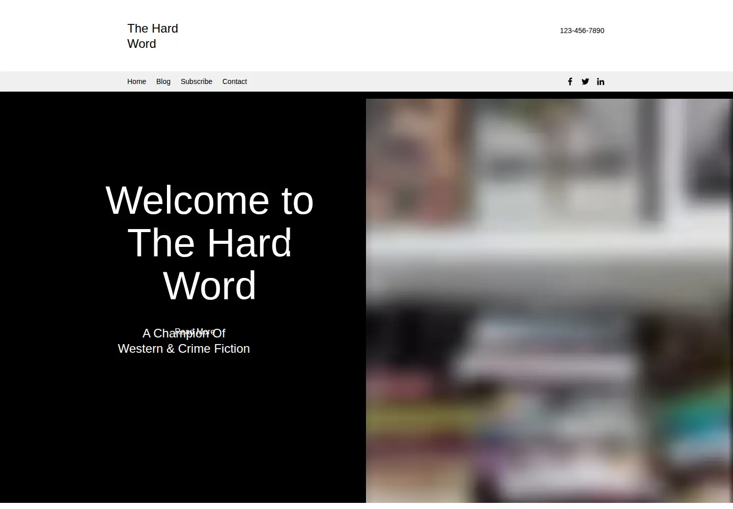 Screenshot of thehardword.org
