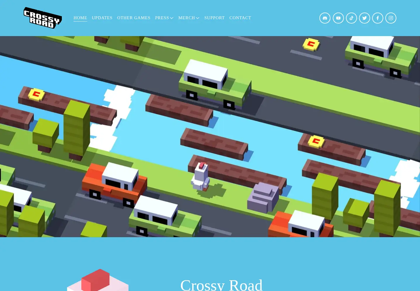 Screenshot of crossyroad.com