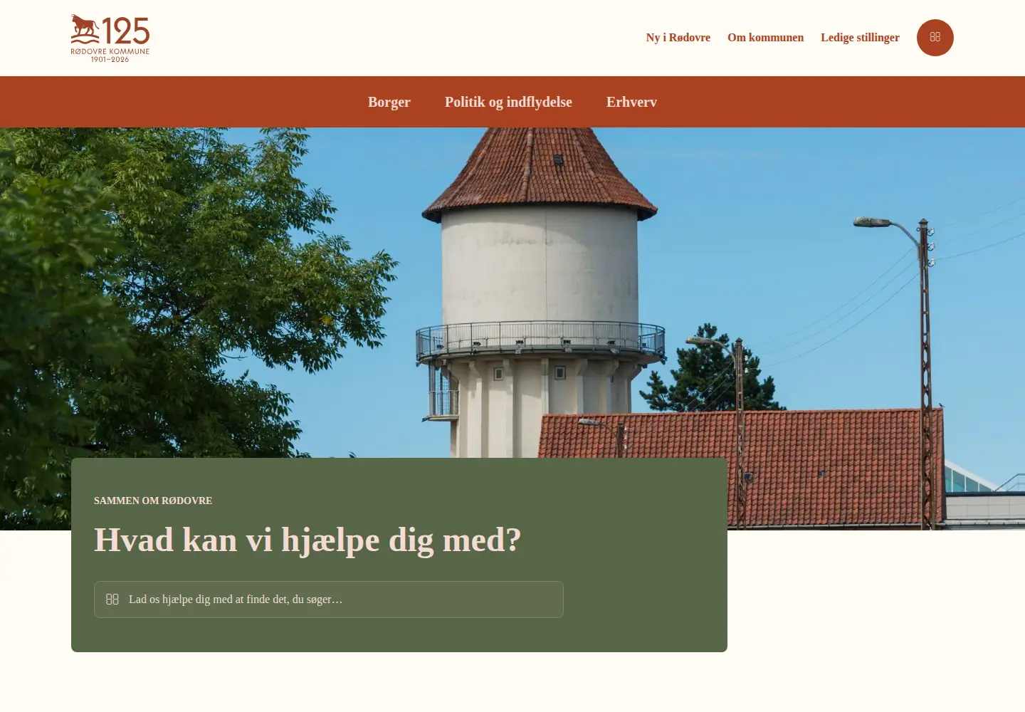 Captured homepage of rk.dk in the current scan