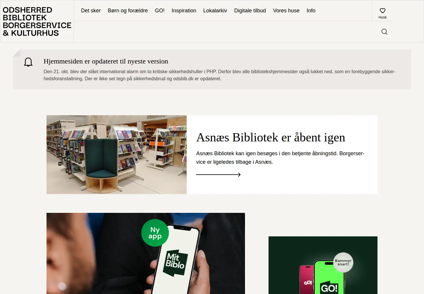 Screenshot of odsbib.dk