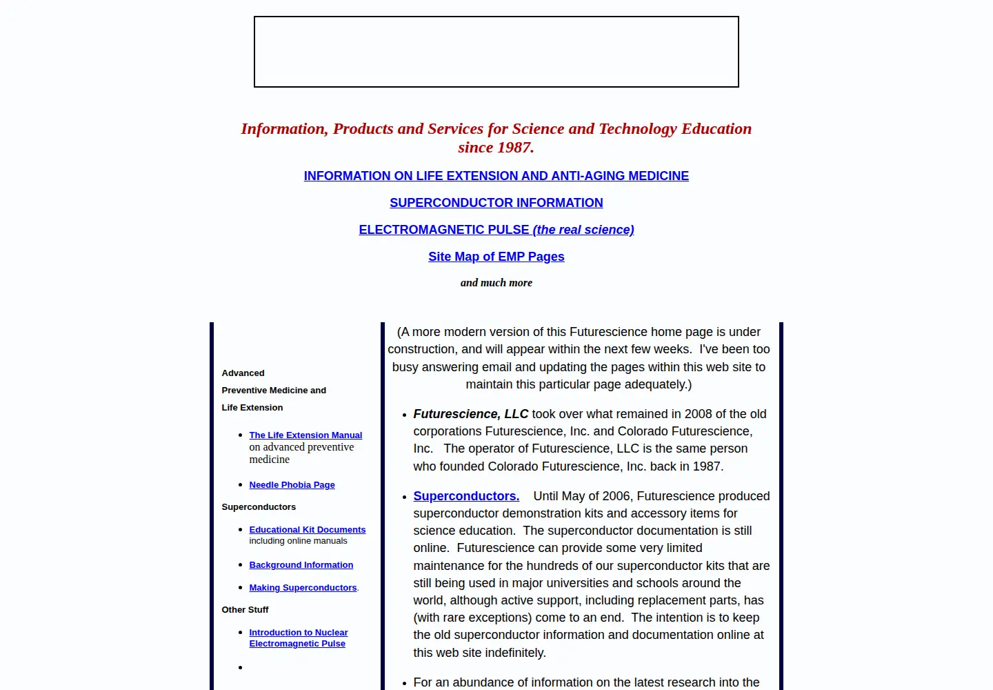 Screenshot of futurescience.com