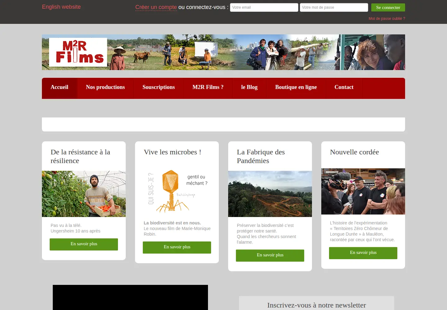Screenshot of m2rfilms.com