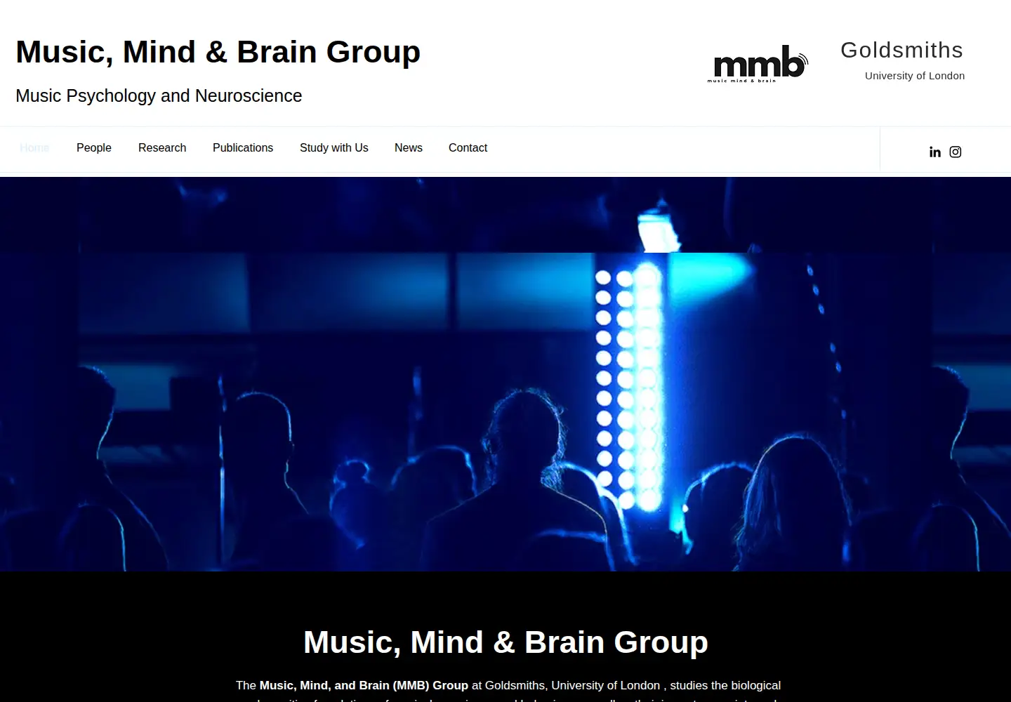Screenshot of musicmindbrain.com