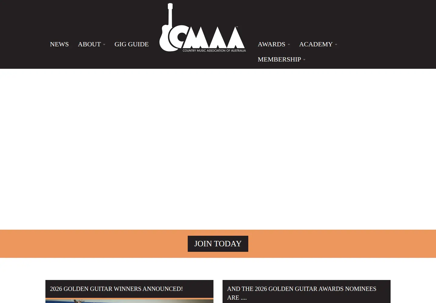 Captured homepage of country.com.au in the current scan
