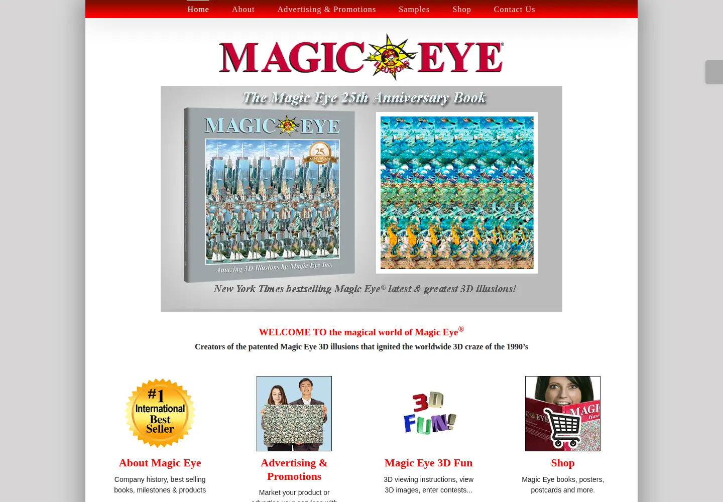 Captured homepage of magiceye.com in the current scan
