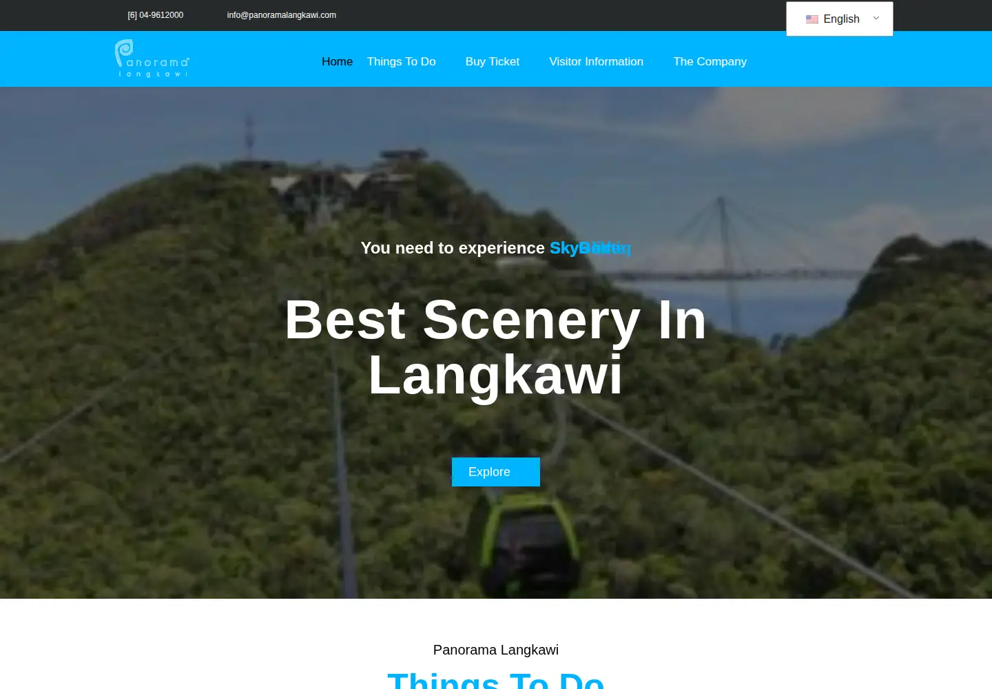 Screenshot of panoramalangkawi.com