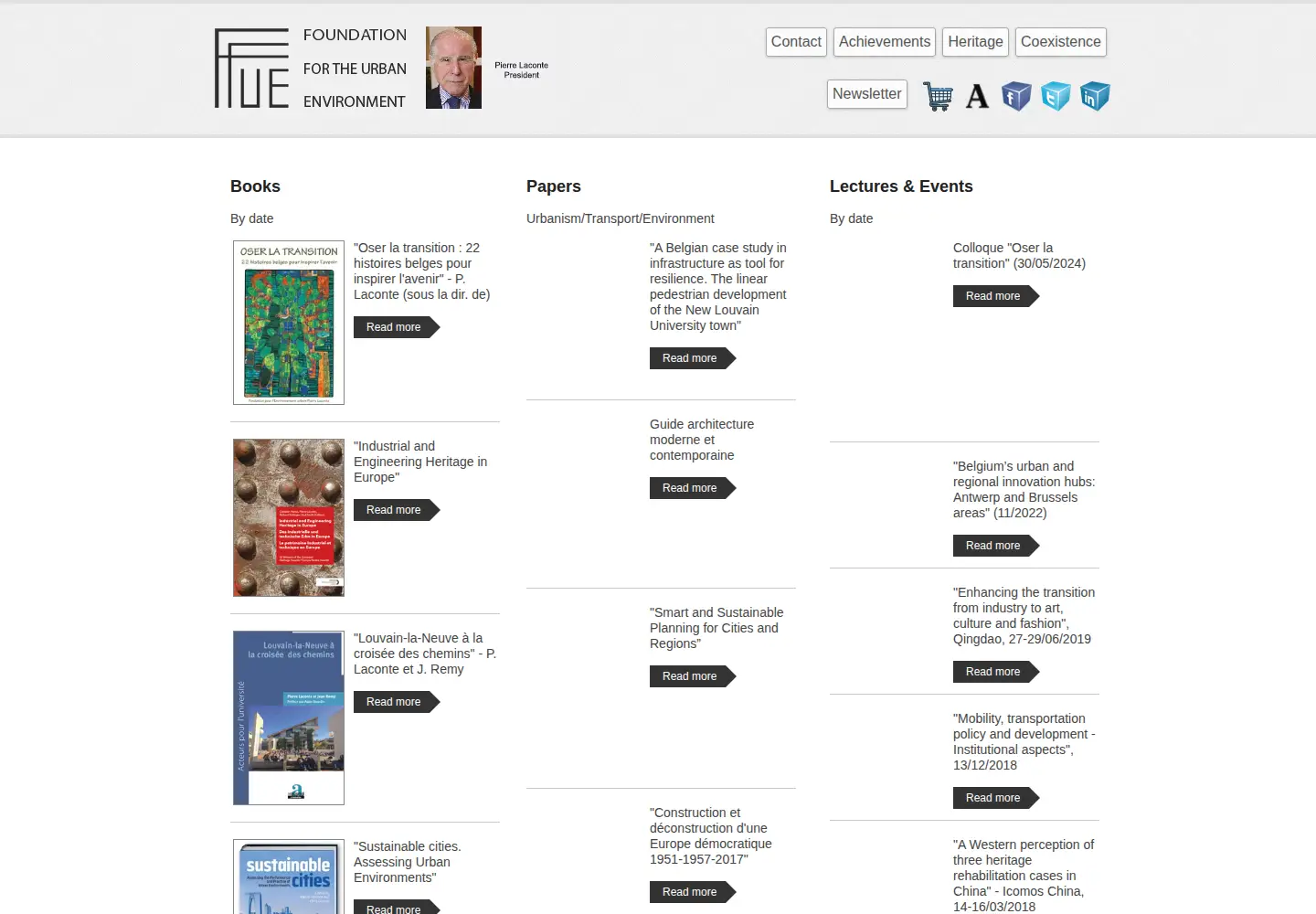 Captured homepage of ffue.org in the current scan