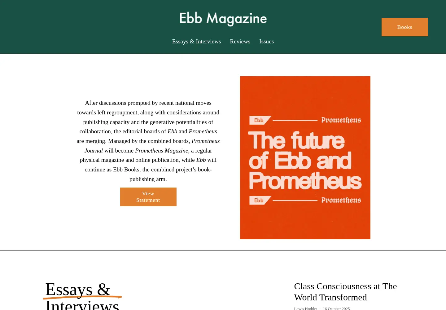 Screenshot of ebb-magazine.com