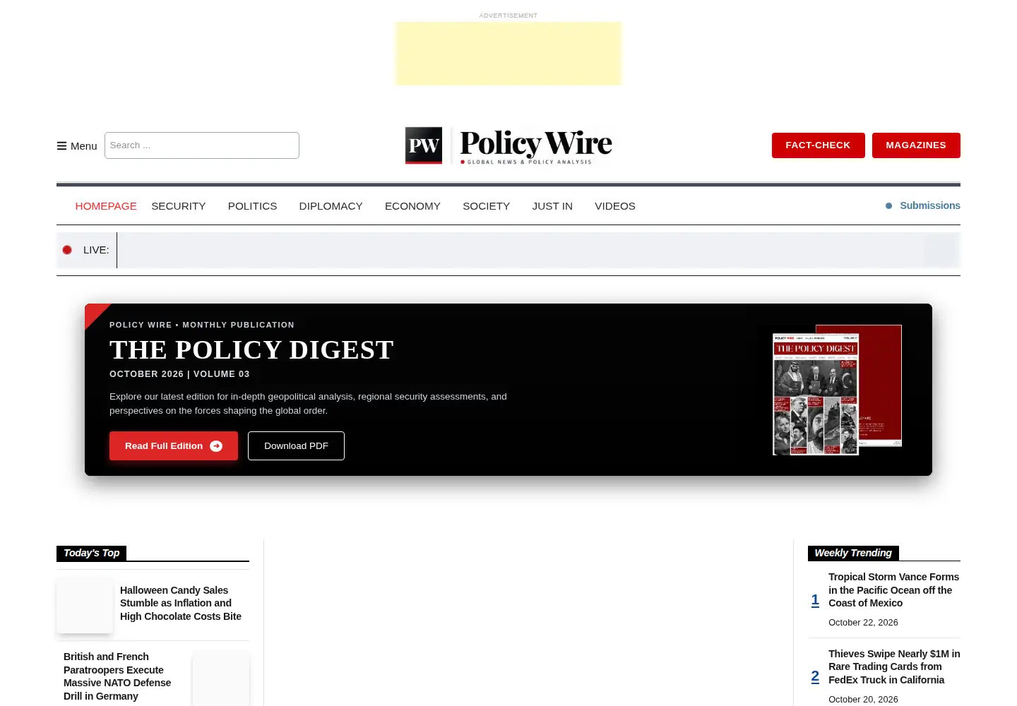 Screenshot of emeatribune.com