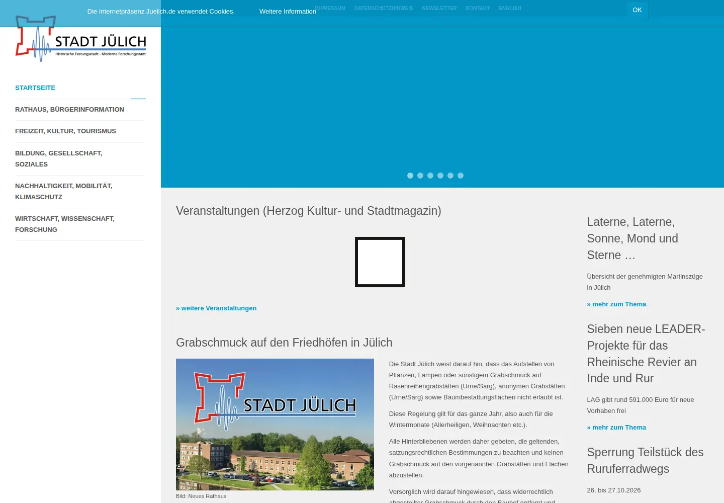 Screenshot of juelich.de