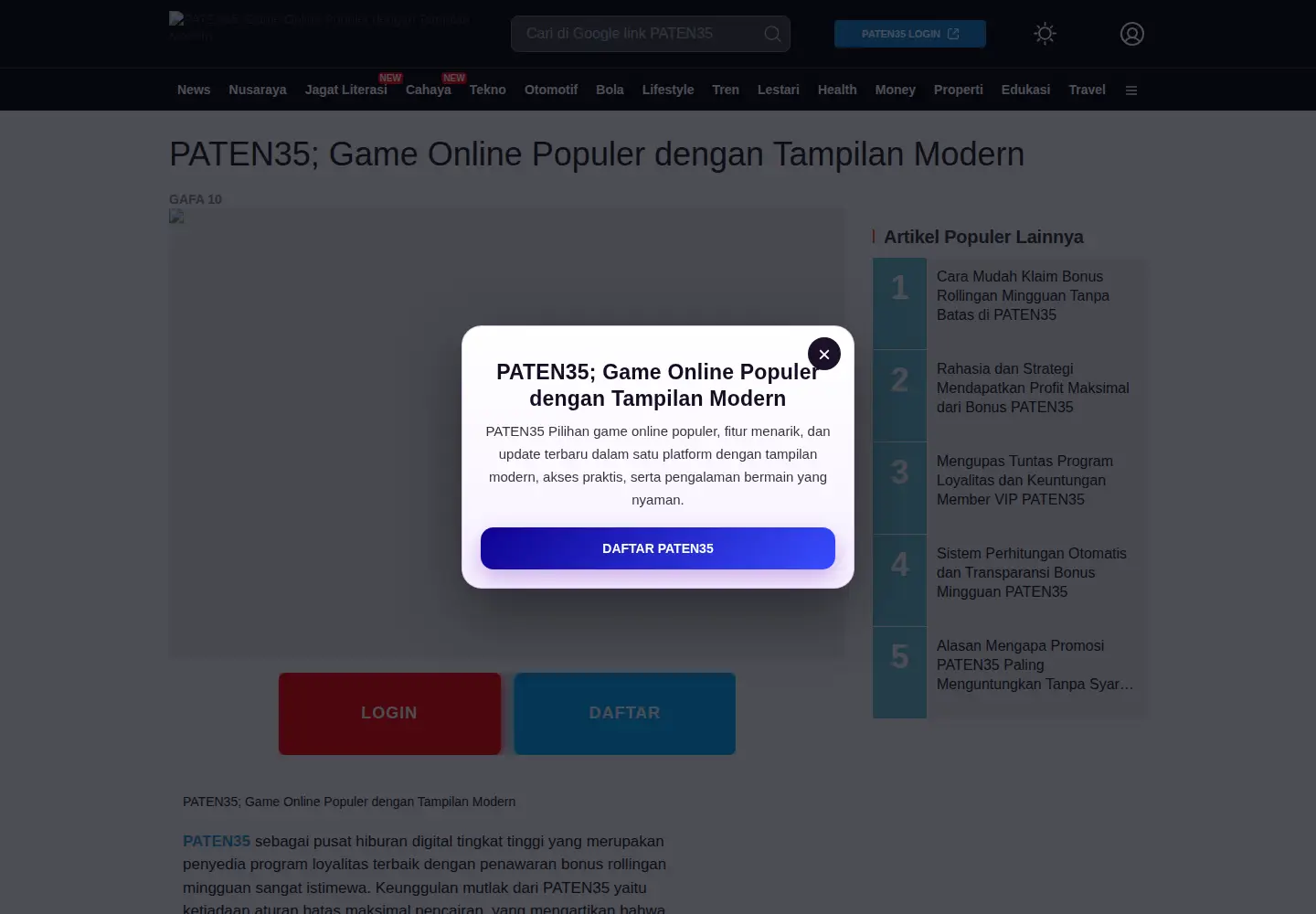 Screenshot of thesop.org